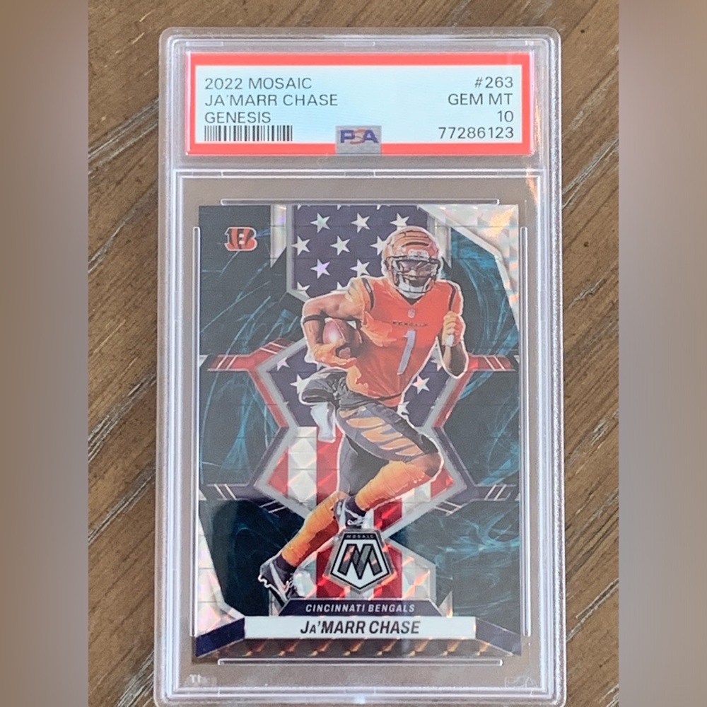 2022 Mosaic Ja’Marr Chase Genesis #263 PSA 10 
Cincinnati Bengals